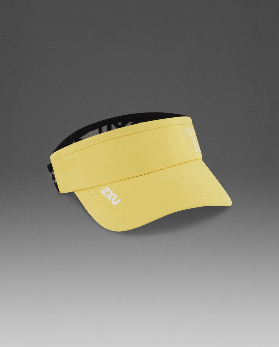 2XU - Performance Visor Cap - pixel lemon/white - 2X-UQ6165F-PXL/WHT-OSFA - Sportbrands24