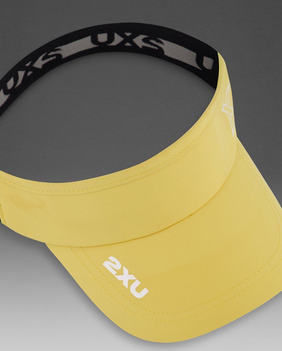 2XU - Performance Visor Cap - pixel lemon/white - 2X-UQ6165F-PXL/WHT-OSFA - Sportbrands24