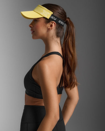 2XU - Performance Visor Cap - pixel lemon/white - 2X-UQ6165F-PXL/WHT-OSFA - Sportbrands24