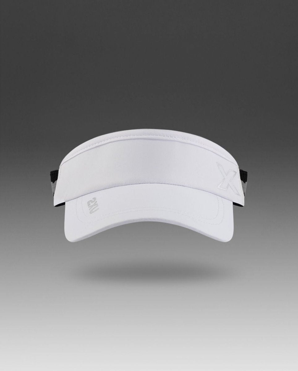 2XU - Performance Visor Cap - white/white - 2X-UQ6165F-WHT/WHT-OSFA - Sportbrands24