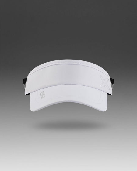 2XU - Performance Visor Cap - white/white - 2X-UQ6165F-WHT/WHT-OSFA - Sportbrands24