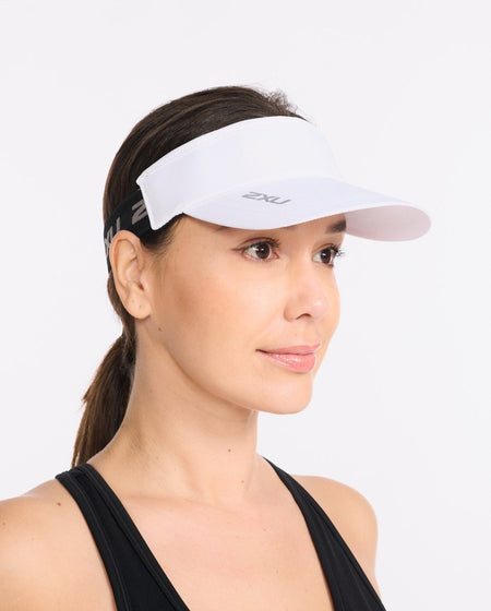 2XU - Performance Visor Cap - white/white - 2X-UQ6165F-WHT/WHT-OSFA - Sportbrands24