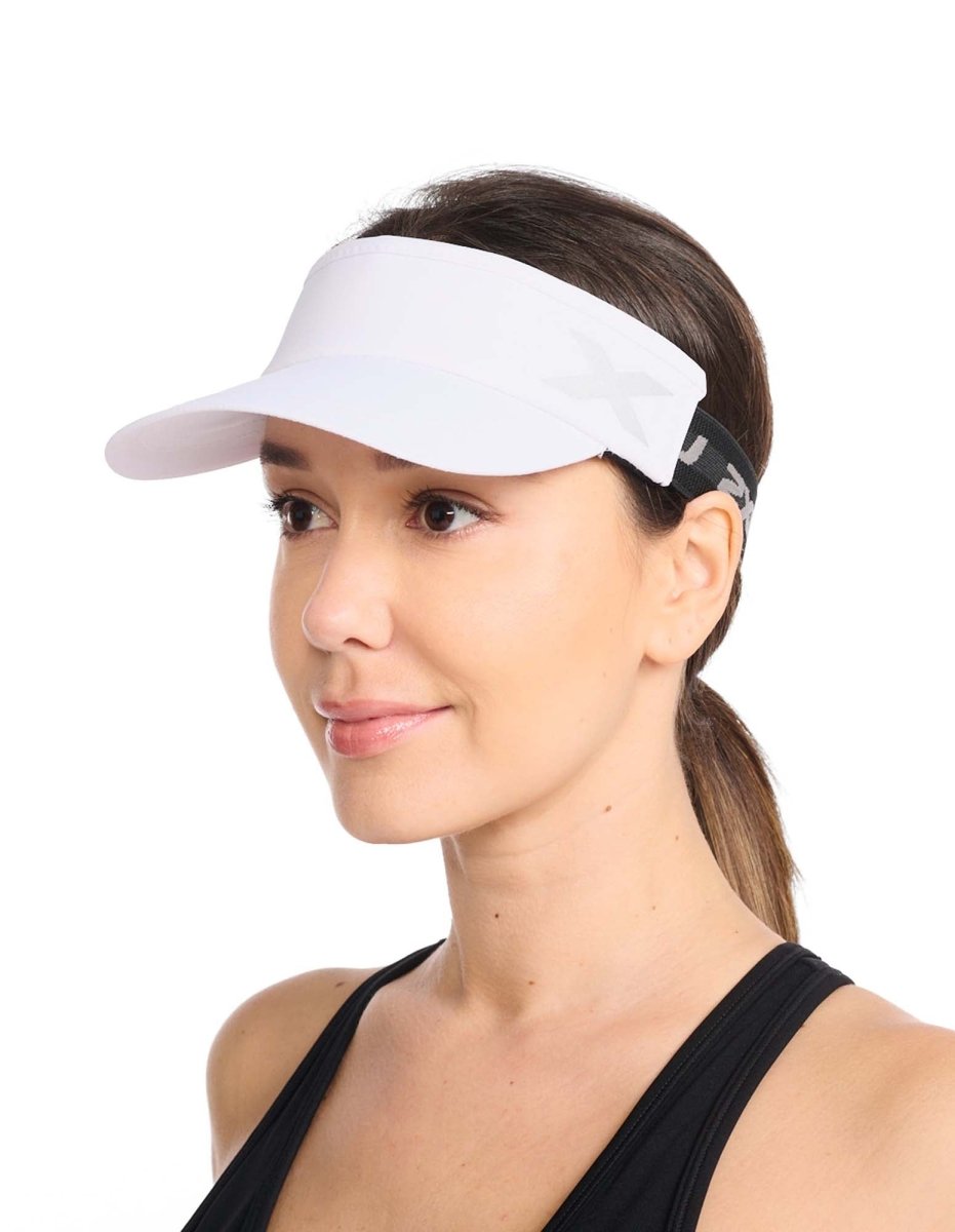 2XU - Performance Visor Cap - white/white - 2X-UQ6165F-WHT/WHT-OSFA - Sportbrands24
