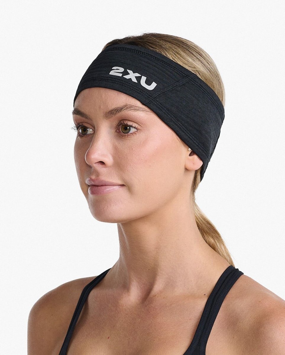 2XU - Ignition Headband Stirnband - black/silver reflective - 2X-UQ6549F-BLK/SRF-OSFA - Sportbrands24