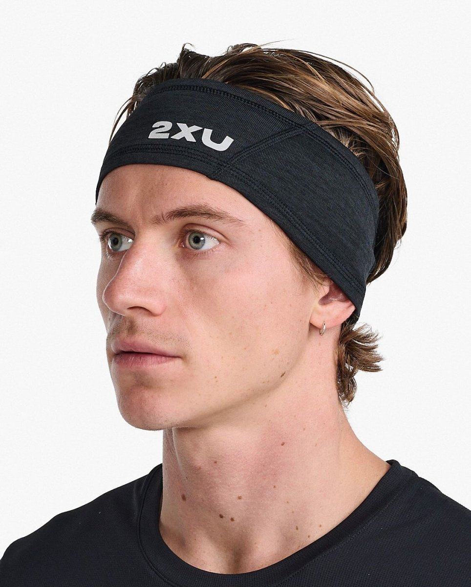 2XU - Ignition Headband Stirnband - black/silver reflective - 2X-UQ6549F-BLK/SRF-OSFA - Sportbrands24