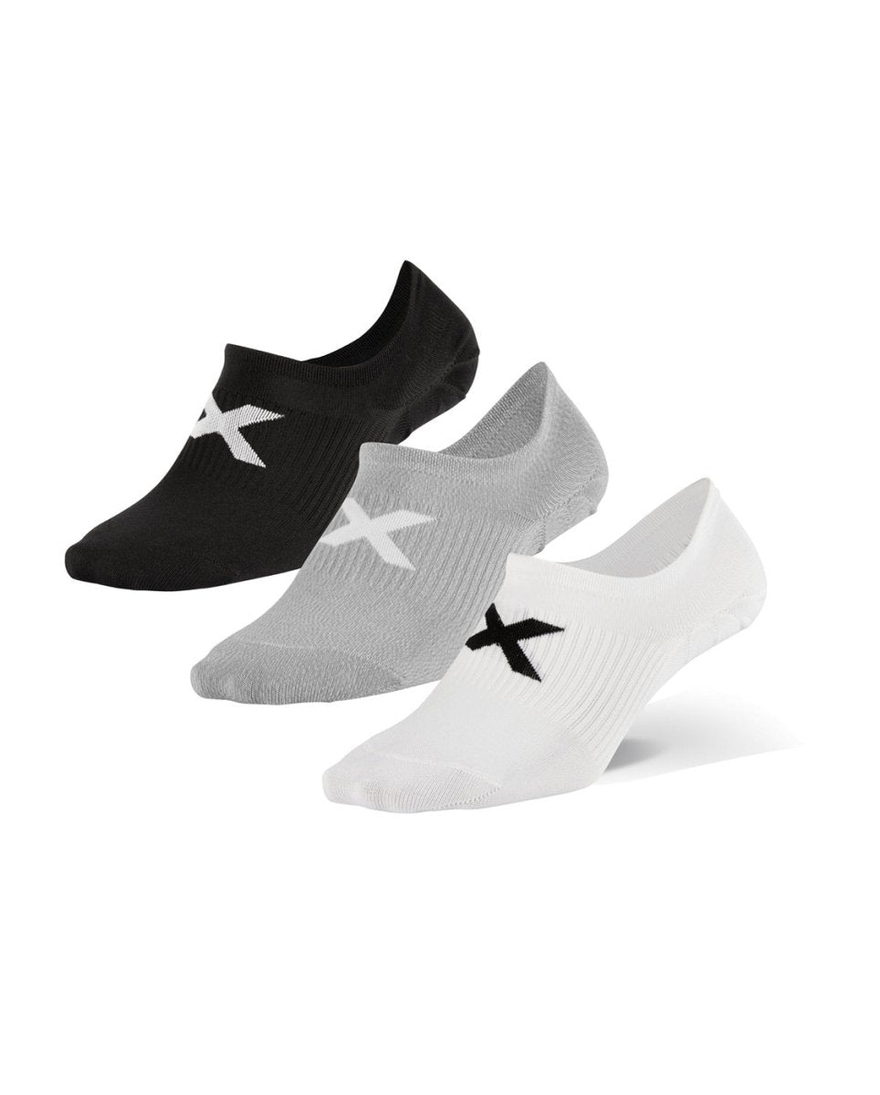 2XU - Invisible Sock Sportsocke - three/colour - 2X-UQ6550E-TRE/COL-L - Sportbrands24