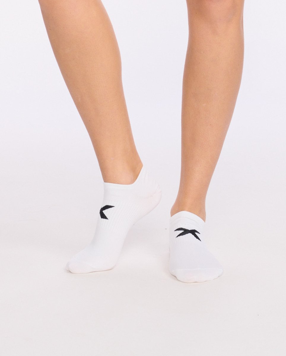 2XU - Invisible Sock Sportsocke - white/black - 2X-UQ6550E-WHT/BLK-S - Sportbrands24