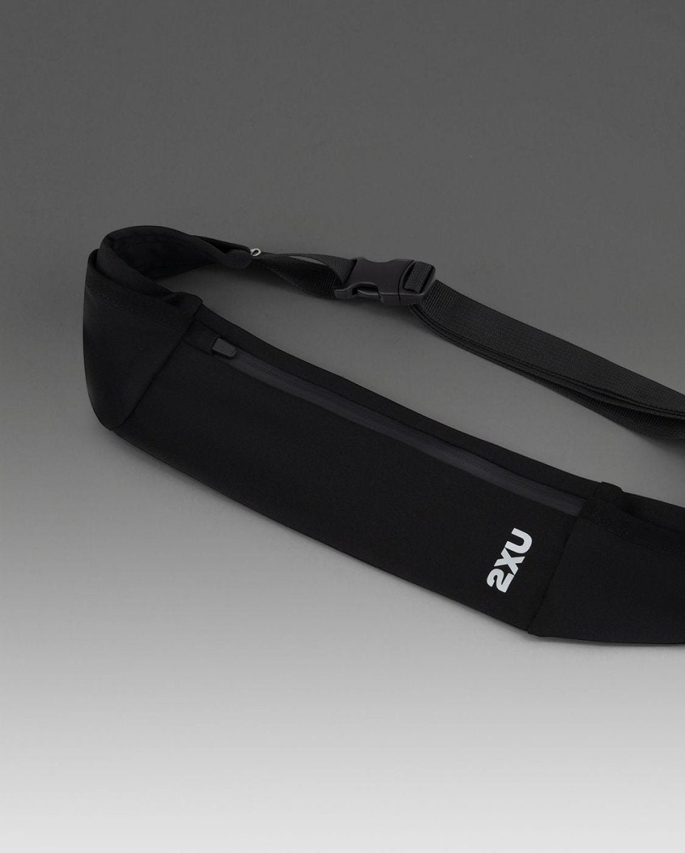 2XU - Run Belt - black/black - 2X-UQ7270G-BLK/BLK-OSFA - Sportbrands24