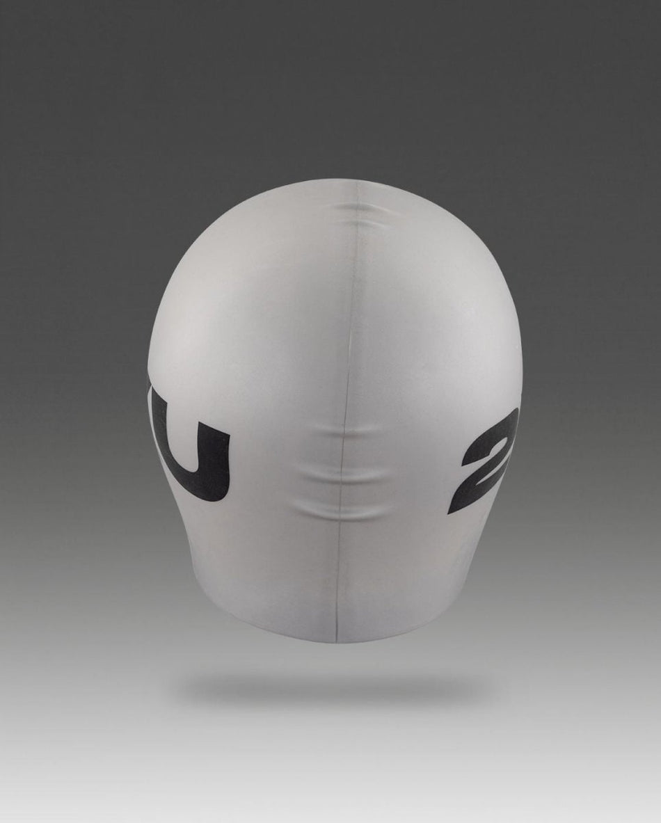 2XU - Unisex Silicone Swim Cap Schwimmmütze - silver/silver - 2X-US1355F-SIL/SIL-OSFA - Sportbrands24