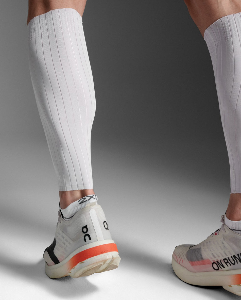 Light Speed Areo Calf Sleeves - white/black