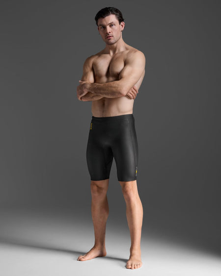 2XU - Propel Buoyancy Short Triathlonshorts - black/ambition - 2X-UW7021C-BLK/ABN-XS - Sportbrands24