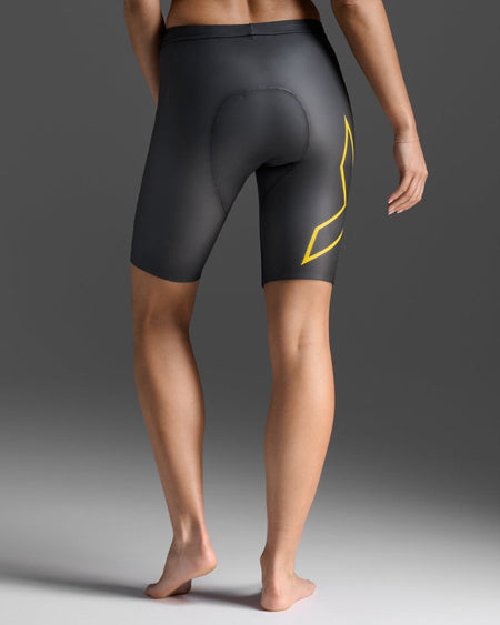 2XU - Propel Buoyancy Short Triathlonshorts - black/ambition - 2X-UW7021C-BLK/ABN-XS - Sportbrands24