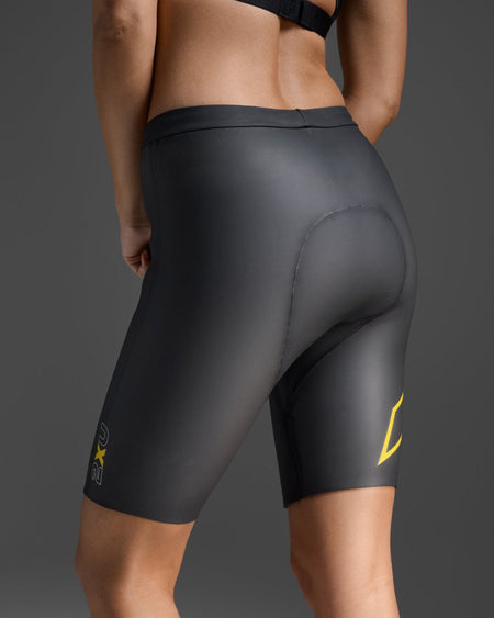 2XU - Propel Buoyancy Short Triathlonshorts - black/ambition - 2X-UW7021C-BLK/ABN-XS - Sportbrands24