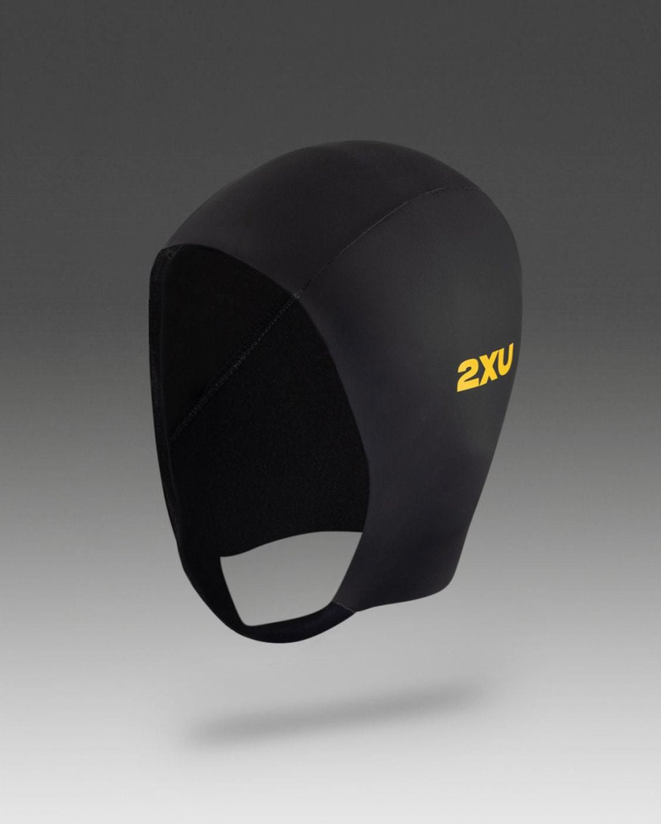 2XU - Neoprene Swim Cap Neoprenmütze - black/ambition - 2X-UW7024F-BLK/ABN-L/XL - Sportbrands24