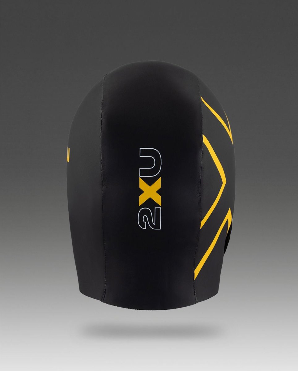 2XU - Neoprene Swim Cap Neoprenmütze - black/ambition - 2X-UW7024F-BLK/ABN-L/XL - Sportbrands24