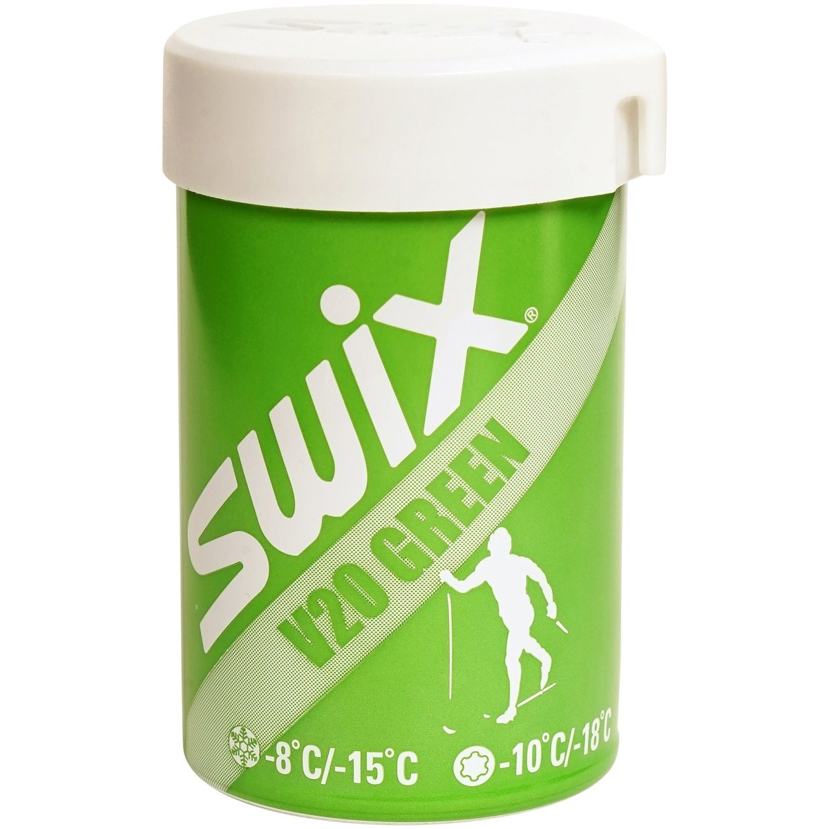 Swix - V20 Green Hardwax - 15°C to - 8°C Steigwachs - V20 Green Hardwax - 15°C to - 8°C, 43g - SX-V0020 - Sportbrands24
