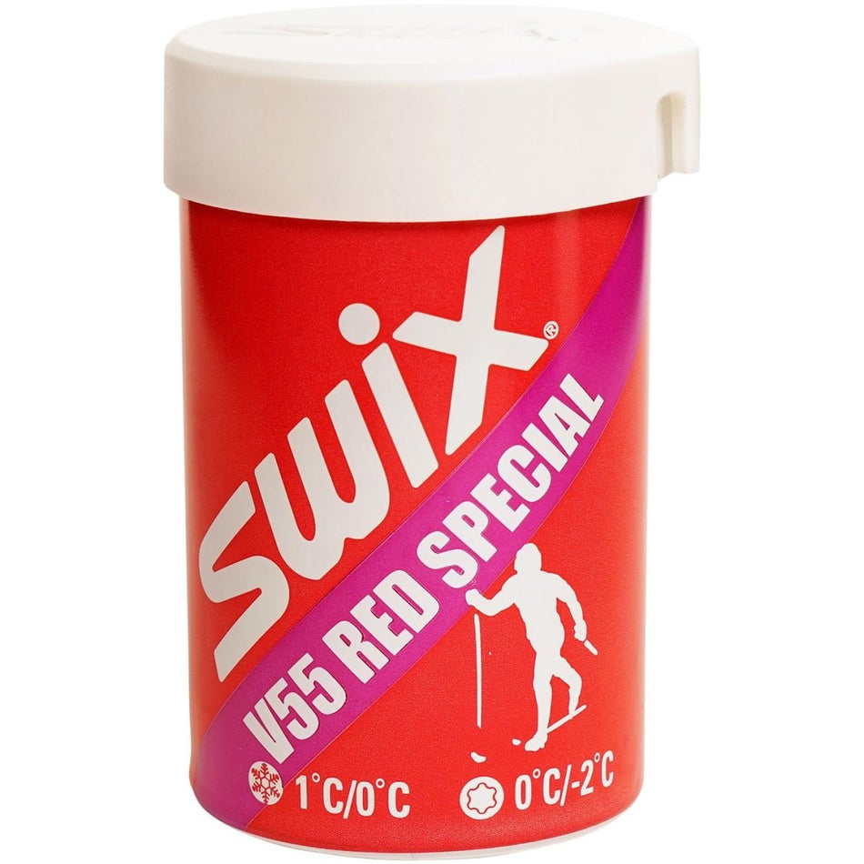 Swix - V55 Red Special Hardwax 0°C to +1°C Steigwachs - V55 Red Special Hardwax 0°C to +1°C, 43g - SX-V0055 - Sportbrands24