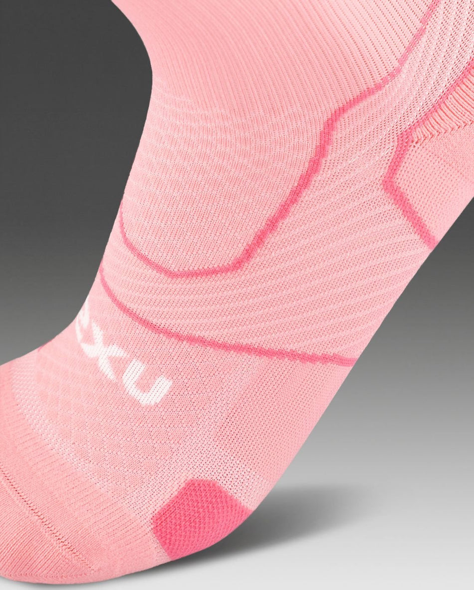 2XU - Vectr Cushion Crew Socks Sportsocke - pink glow/white - 2X - UA5053E - PKG/WHT - S - Sportbrands24