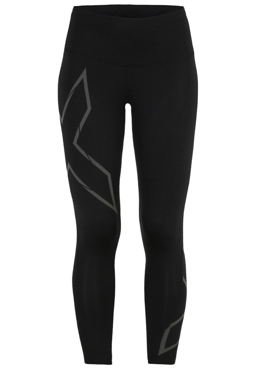 2XU - Light Speed Mid - Rise Comp Lauftights Damen - black/ black reflective - 2X-WA6523B-BLK/BRF-MT - Sportbrands24