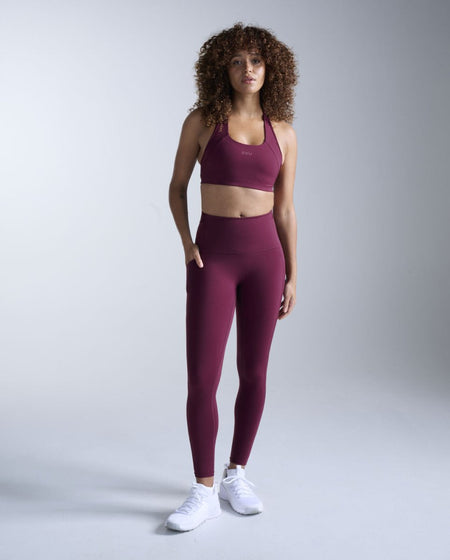 2XU - Form Stash Hi - Rise Fitnesstights Damen - armaretto/armaretto - 2X-WA6874B-AMA/AMA-XXS - Sportbrands24