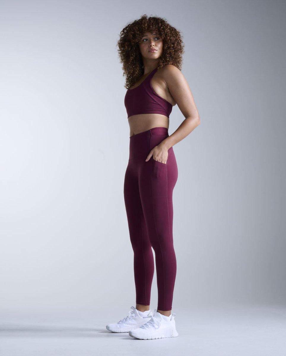 2XU - Form Stash Hi - Rise Fitnesstights Damen - armaretto/armaretto - 2X-WA6874B-AMA/AMA-XXS - Sportbrands24