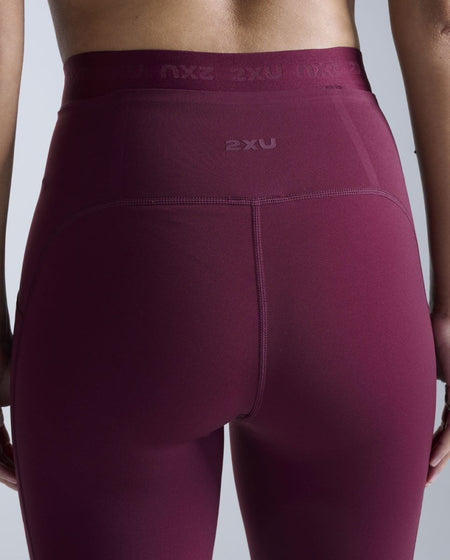 2XU - Form Stash Hi - Rise Fitnesstights Damen - armaretto/armaretto - 2X-WA6874B-AMA/AMA-XXS - Sportbrands24