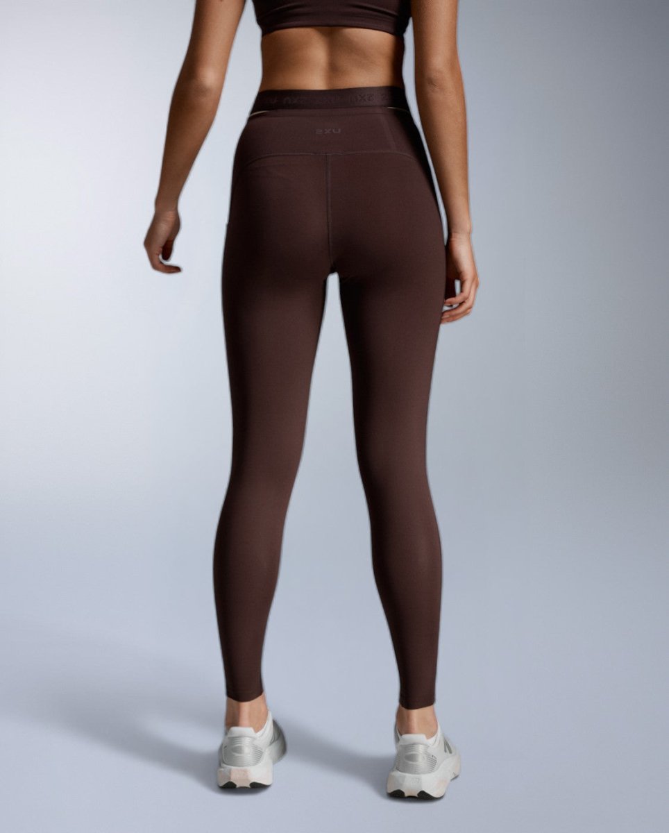 2XU - Form Stash Hi-Rise Fitnesstights Damen - bark/bark - 2X-WA6874B-BAR/BAR-XXS - Sportbrands24