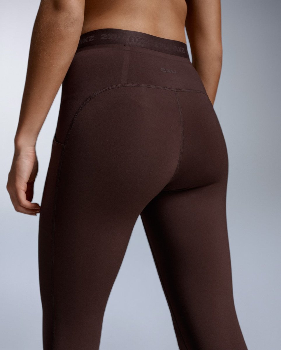 2XU - Form Stash Hi-Rise Fitnesstights Damen - bark/bark - 2X-WA6874B-BAR/BAR-XXS - Sportbrands24