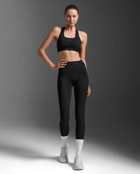 2XU - Form Stash Hi-Rise Fitnesstights Damen - black/black1 - 2X-WA6874B-BLK/BL1-XXS - Sportbrands24