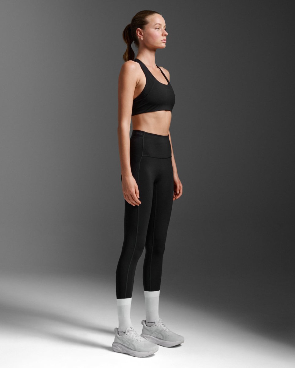 2XU - Form Stash Hi-Rise Fitnesstights Damen - black/black1 - 2X-WA6874B-BLK/BL1-XXS - Sportbrands24