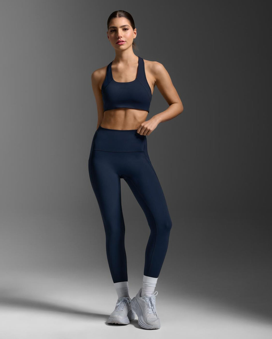 Form Stash Hi-Rise Comp Tight Fitnesstights Damen - midnight/midnight