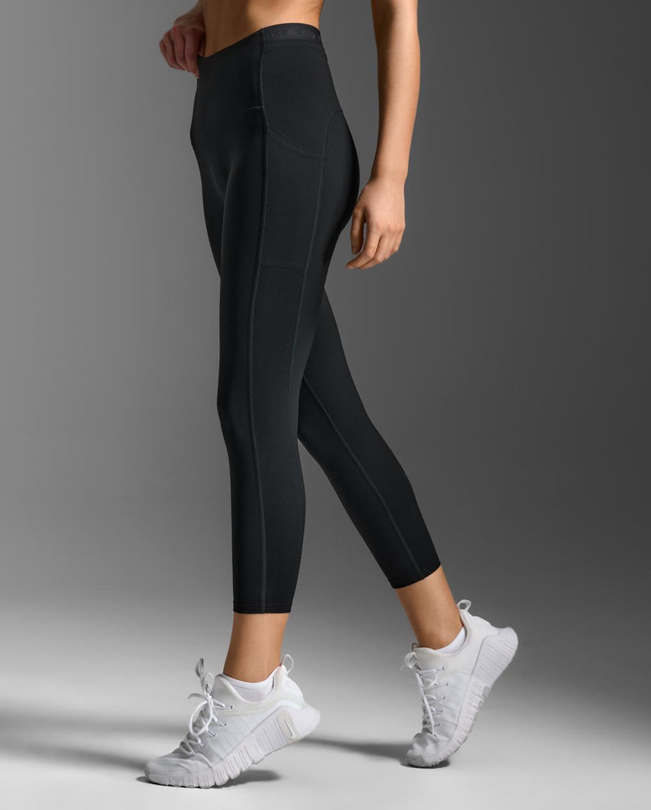 Form Stash Hi-Rise Compression 7/8 Fitnesstight Damen - black/black1