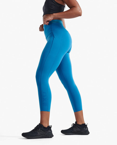 2XU - Form Stash Hi - Rise Compression 7/8 Tights Damen - seaport/seaport - 2X-WA6908B-SPT/SPT-XXS - Sportbrands24