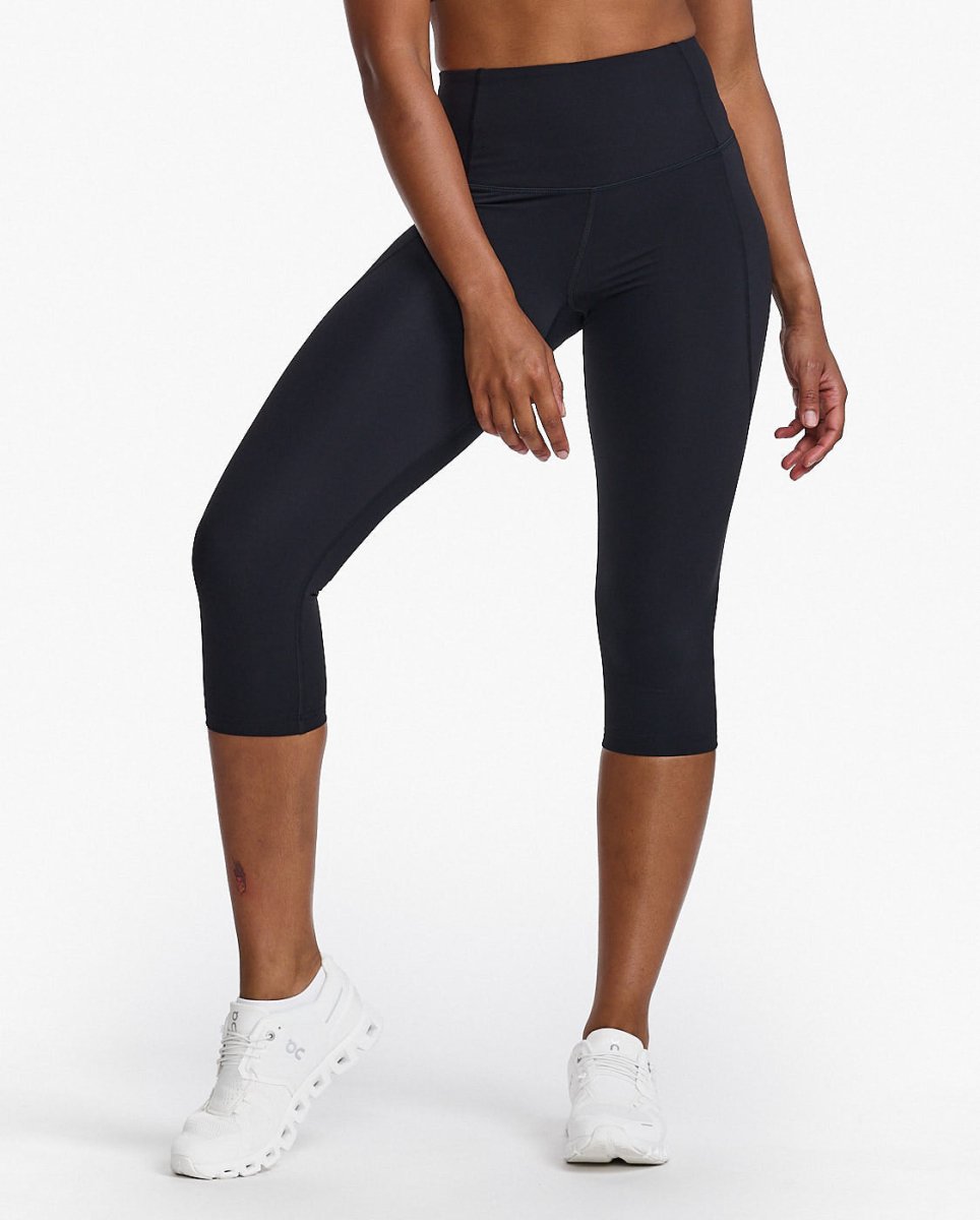 2XU - Form Hi - Rise Compression 3/4 Tights Damen - black/black - 2X-WA7302B-BLK/BLK-S - Sportbrands24