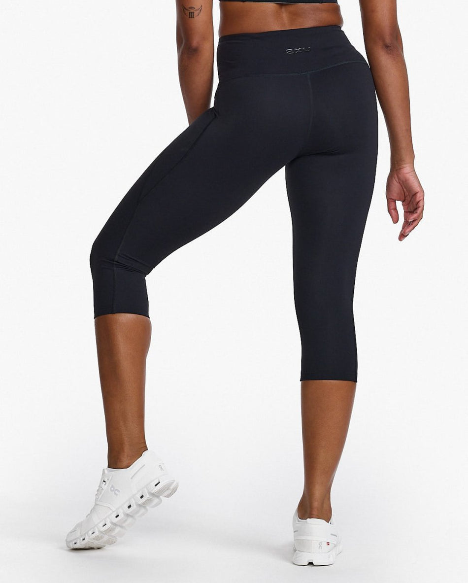 2XU - Form Hi - Rise Compression 3/4 Tights Damen - black/black - 2X-WA7302B-BLK/BLK-XXS - Sportbrands24