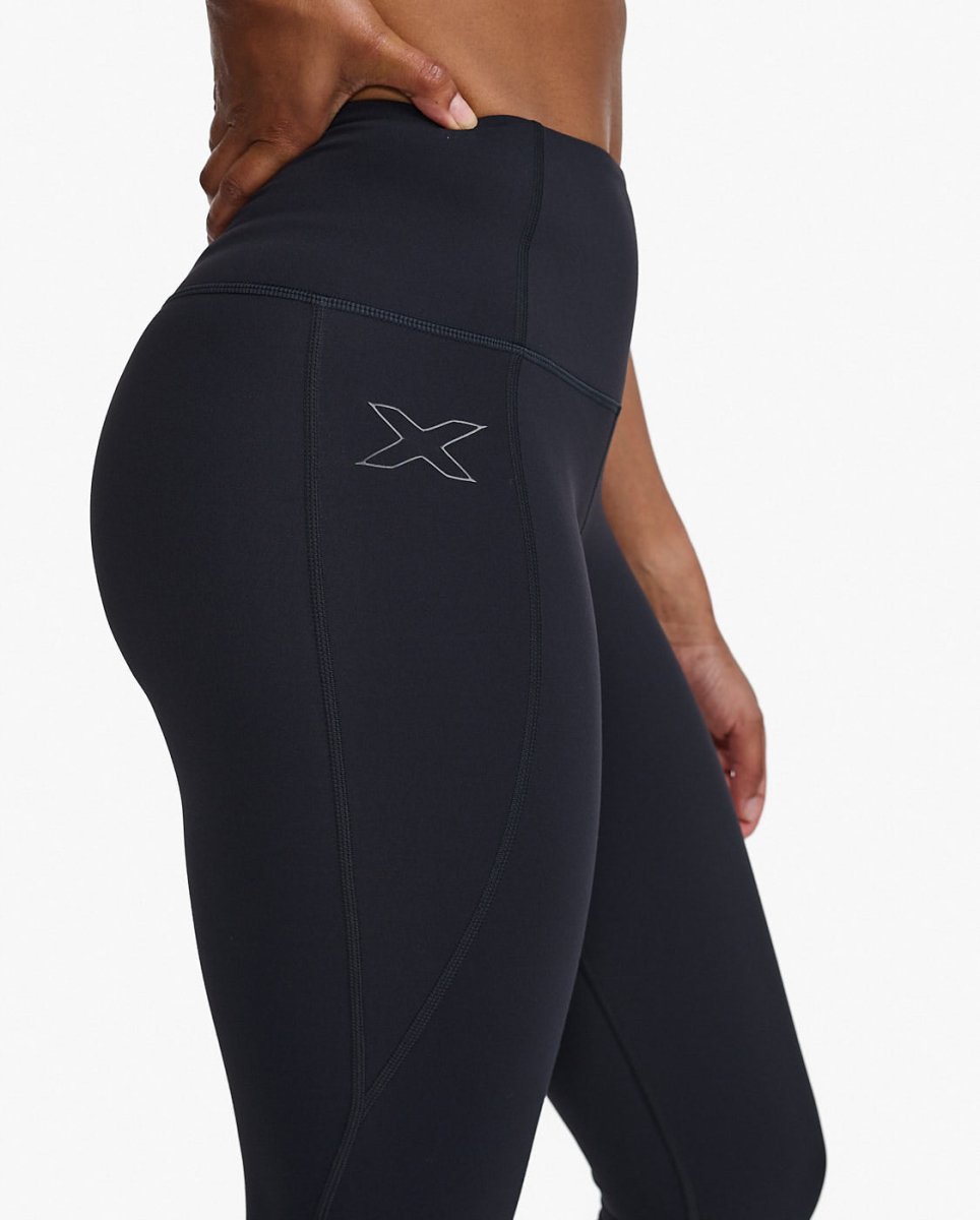 2XU - Form Hi - Rise Compression 3/4 Tights Damen - black/black - 2X-WA7302B-BLK/BLK-XXS - Sportbrands24