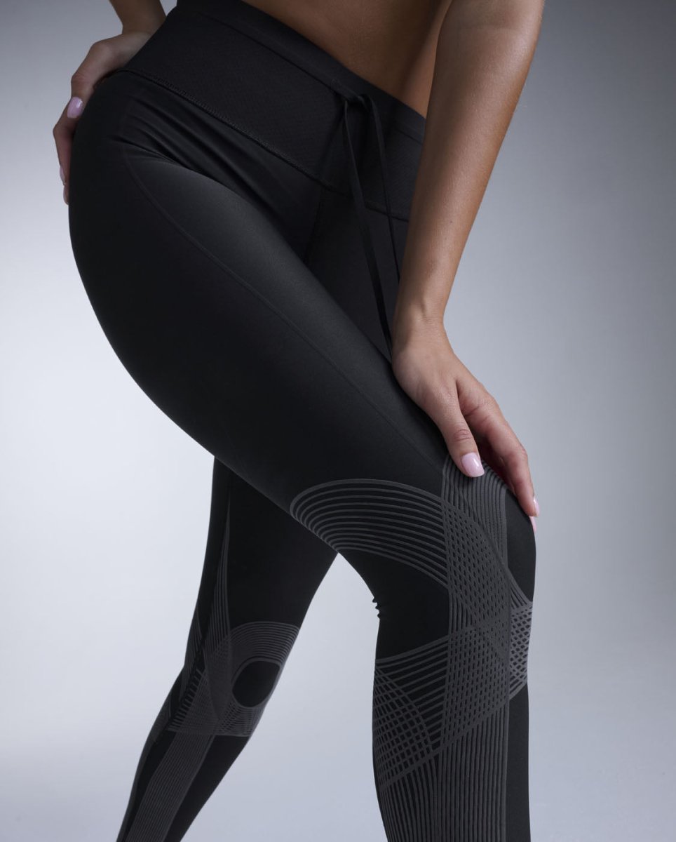 2XU - Light Speed Kinesis Hi-Rise Tight Lauftights Damen - black/black - 2X-WA7627B-BLK/BLK-XXS - Sportbrands24