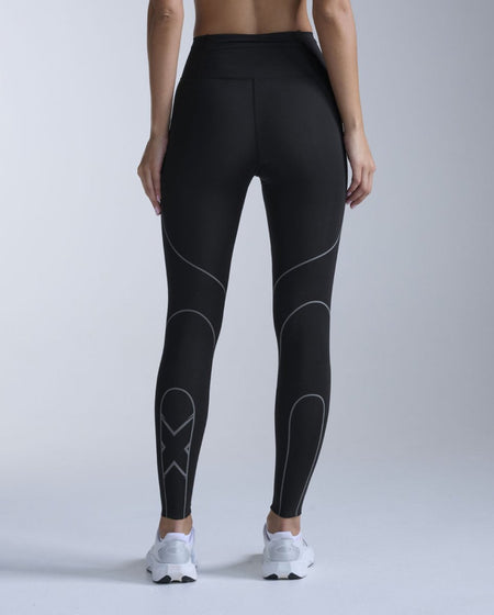 2XU - Light Speed Kinesis Hi-Rise Tight Lauftights Damen - black/black - 2X-WA7627B-BLK/BLK-XXS - Sportbrands24
