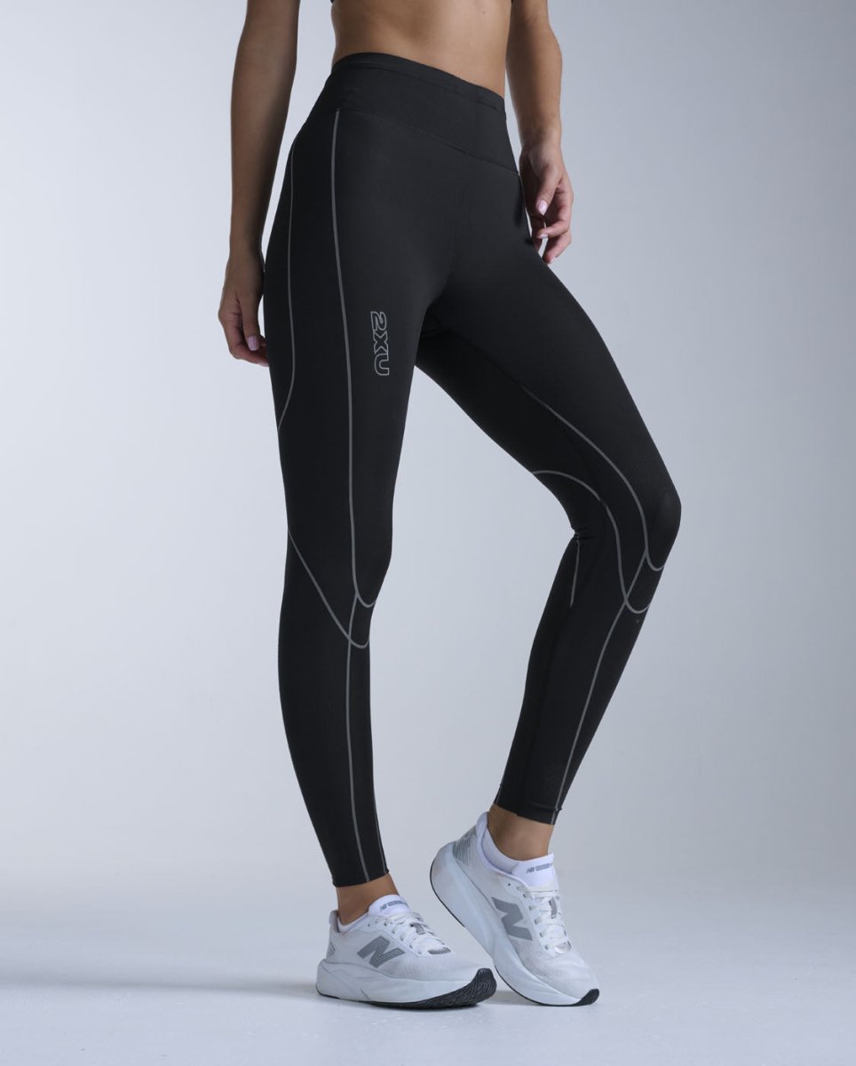 2XU - Light Speed Kinesis Hi-Rise Tight Lauftights Damen - black/black - 2X-WA7627B-BLK/BLK-XXS - Sportbrands24