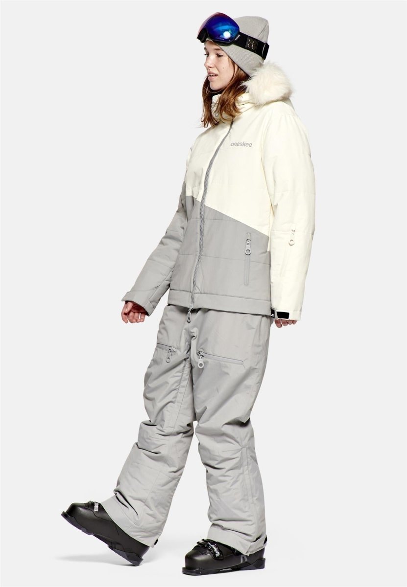 Oneskee - Parka Overall Damen - grey / egret - OS-W23-PARKA-GRYEGRET-1 - Sportbrands24