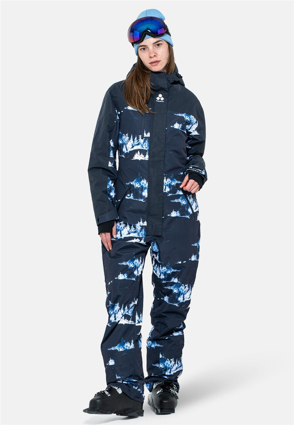 Snow Suit Overall Damen - blue forest
