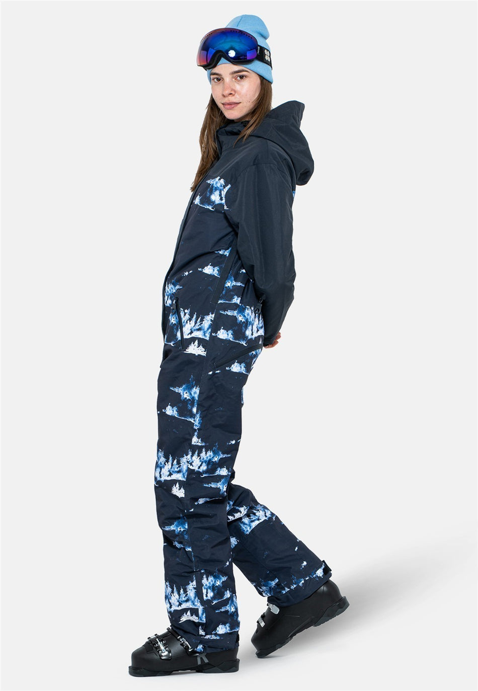 Snow Suit Overall Damen - blue forest