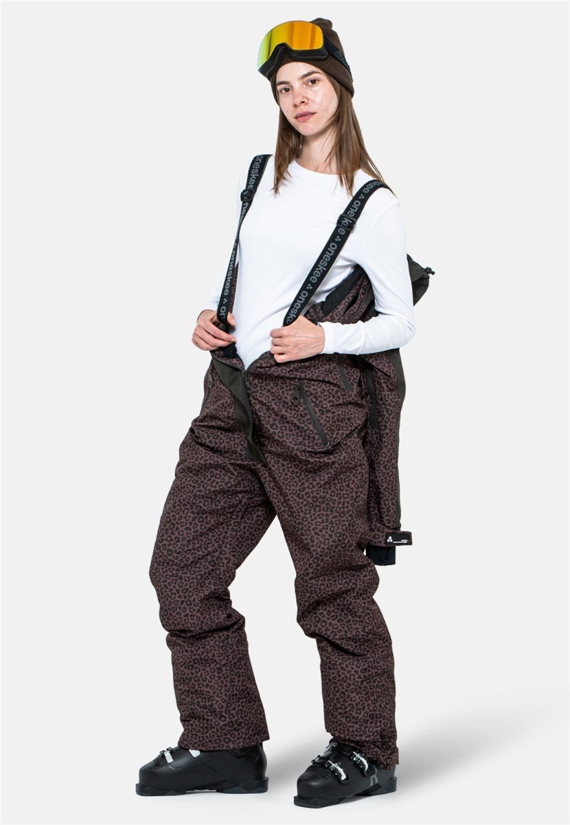 Oneskee - Snow Suit Overall Damen - brown leopard - OS-W-SS-BRNLEO-XS - Sportbrands24