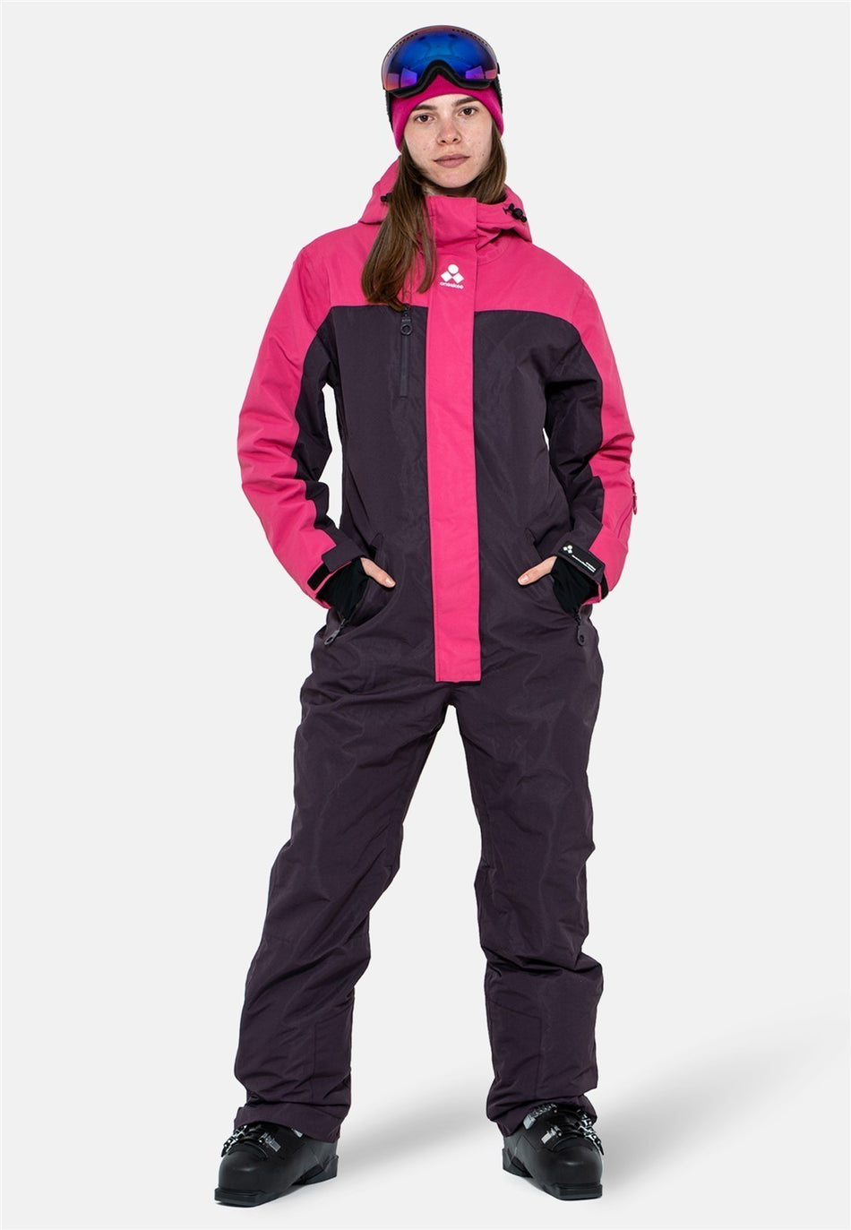 Snow Suit Overall Damen - cherry & raspberry