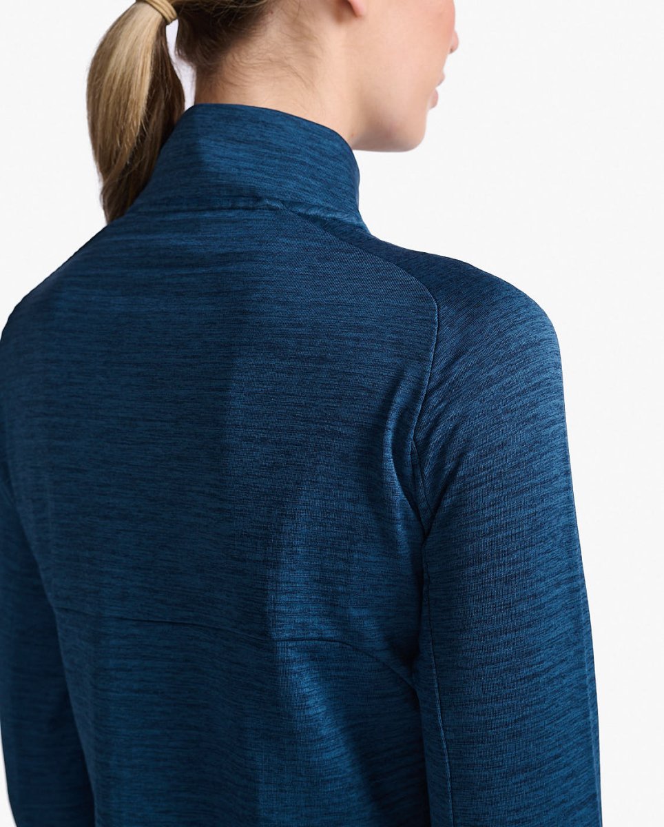 2XU - Ignition 1/4 Zip Longsleeve Damen - moonlight/white reflective - 2X - WR6834A - MNL/WRF - XS - Sportbrands24