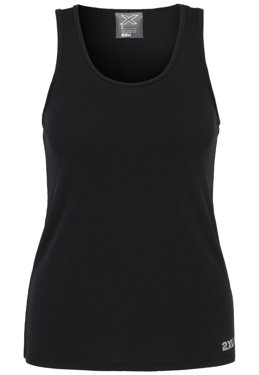 2XU - Aero Singlet Tanktop Damen - black/silver reflective - 2X-WR6928A-BLK/SRF-XXS - Sportbrands24