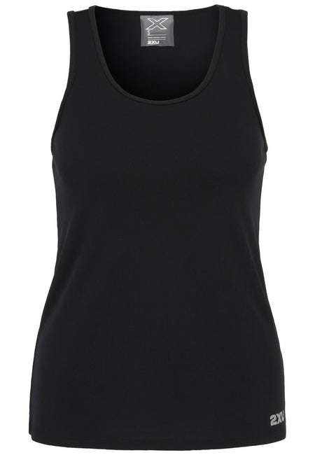 2XU - Aero Singlet Tanktop Damen - black/silver reflective - 2X-WR6928A-BLK/SRF-XXS - Sportbrands24