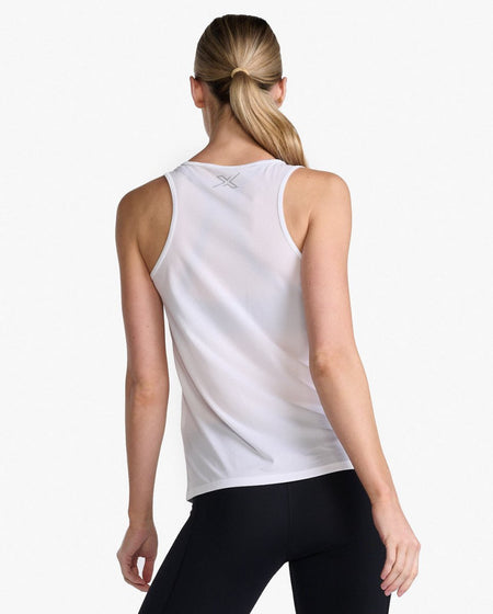 2XU - Aero Singlet Tanktop Damen - white/silver reflective - 2X-WR6928A-WHT/SRF-XXS - Sportbrands24