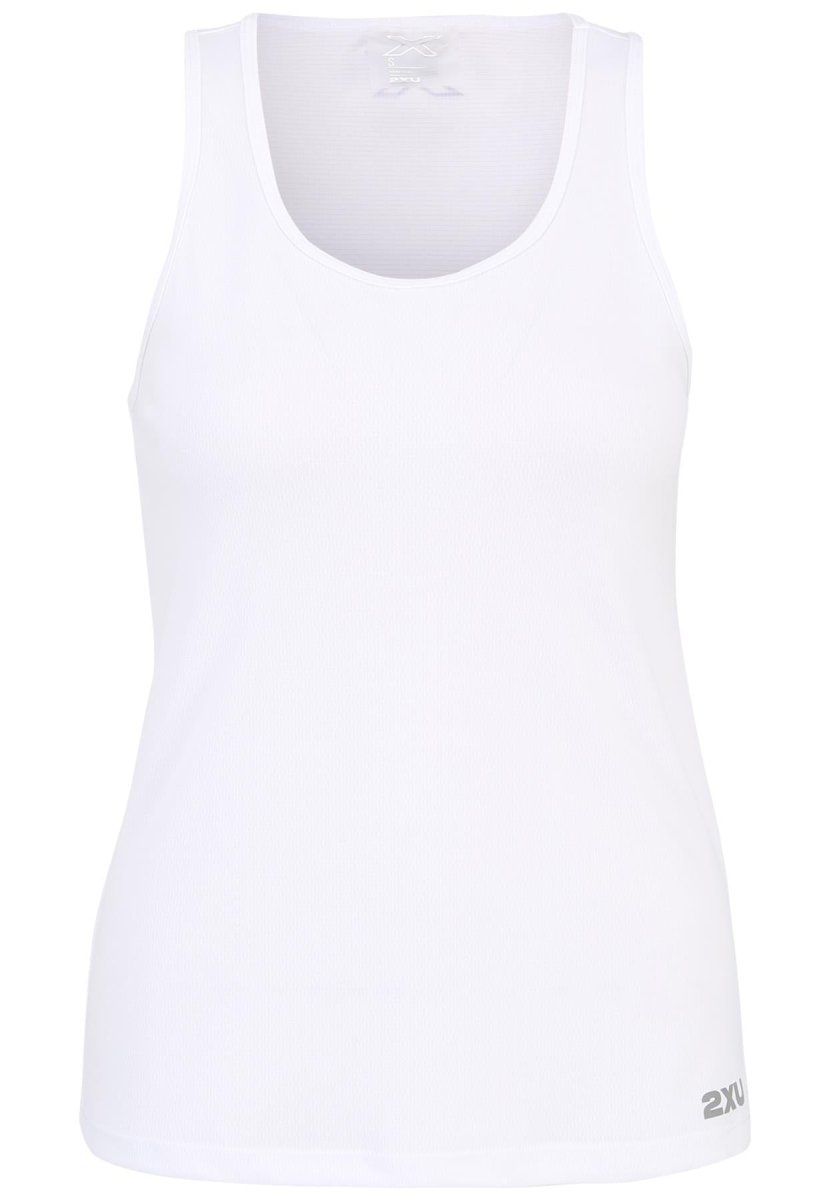 2XU - Aero Singlet Tanktop Damen - white/silver reflective - 2X-WR6928A-WHT/SRF-XXS - Sportbrands24