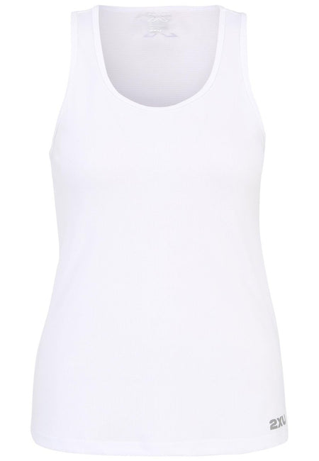 2XU - Aero Singlet Tanktop Damen - white/silver reflective - 2X-WR6928A-WHT/SRF-XXS - Sportbrands24